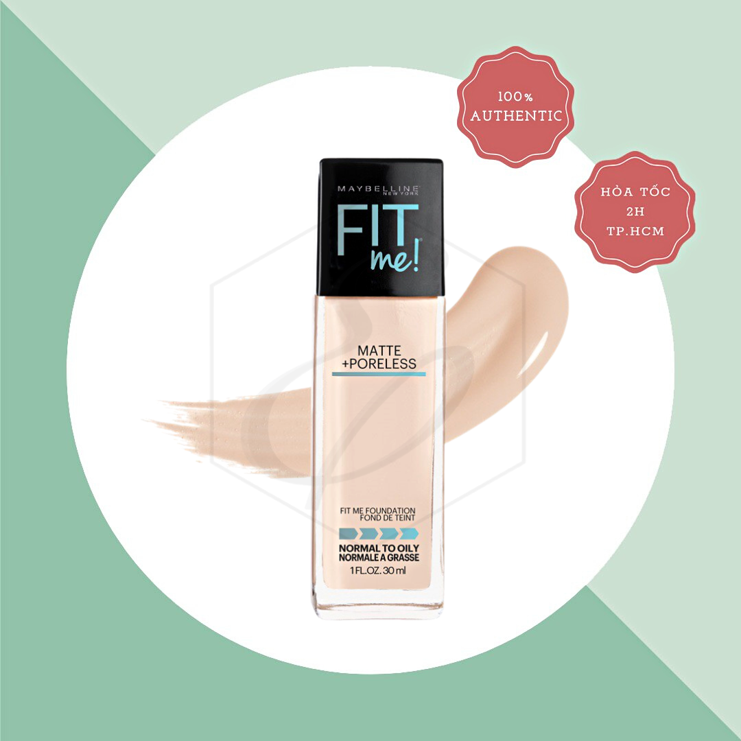 Kem Nền Maybelline Fit Me Matte + Poreless Foundation - 30ml
